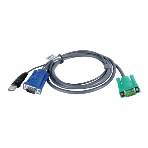 ATEN 2L-5203U KVM-Kabel VGA USB, 3m