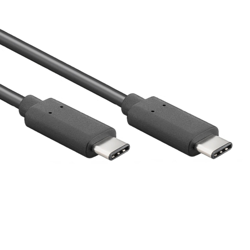 Dinkarville Versterken Doornen USB-C Kabel - USB 3.2 Gen 2x2 - 0,25 meter - Zwart