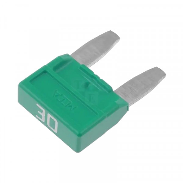 Mini Autozekering - 30 Ampere - Groen - 10 stuks