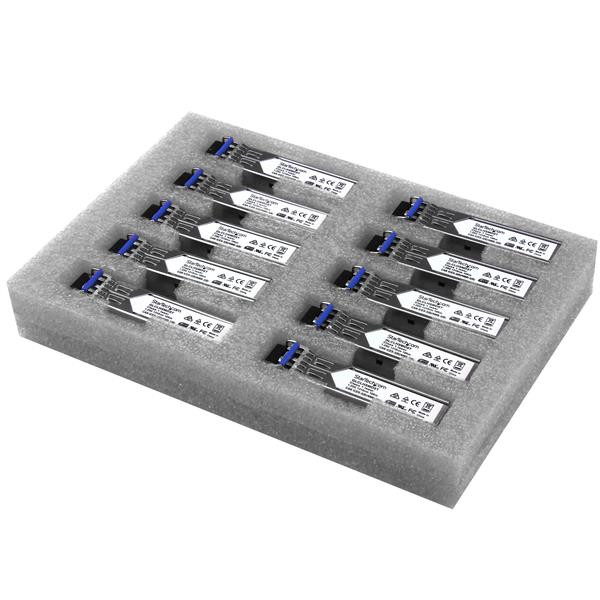 StarTech Gigabit Fiber SFP Transceiver Module - Cisco GLC-LH-SMD Compatibel - SM/MM LC - 10 stuks