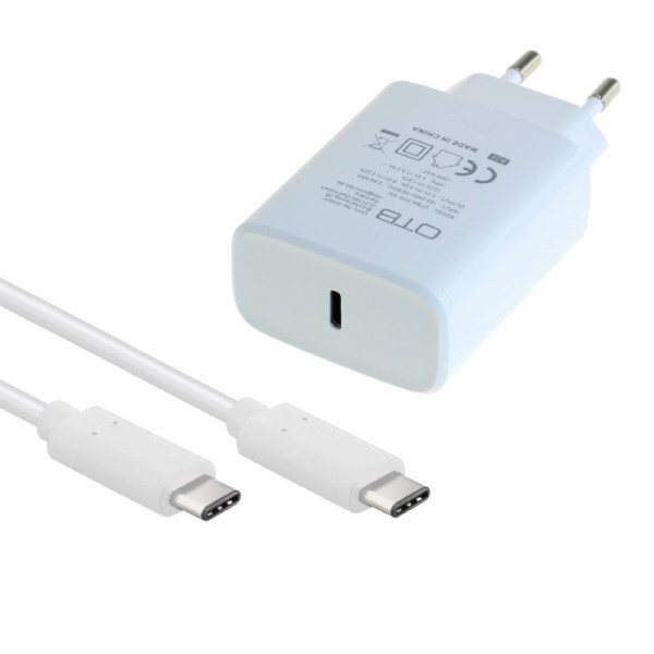 Oplader voor Nintendo Switch OLED - 20W PD - USB-C - 1 meter - Wit