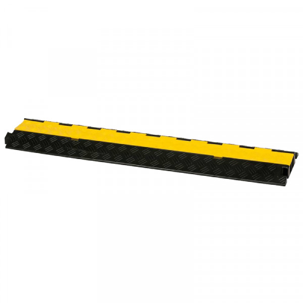 Showgear Kabelbrug - 2-kanaals - 25 cm breed - 1 meter - Zwart-Geel