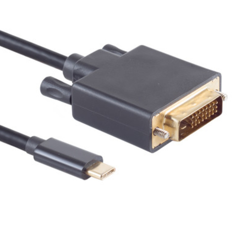 S-Conn 10-58045 video kabel adapter 3 m DVI-D USB C Zwart