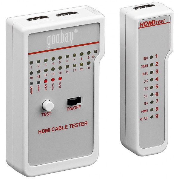 HDMI kabeltester voor kabels met HDMI A-stekker