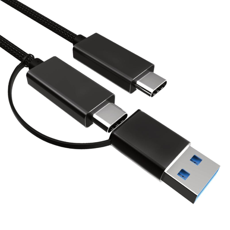 USB-C Kabel - Met USB-C naar USB-A Adapter - USB 3.2 Gen 2 - 0,5 meter - Zwart 9c8c13cb7d7e7b8198585e44126be1af