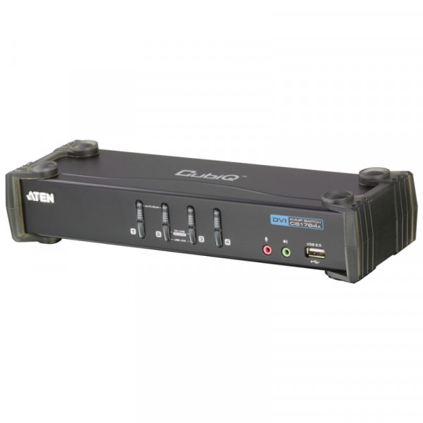 ATEN CS1764A KVM Switch DVI, USB, Audio, USB-Hub, 4 Ports