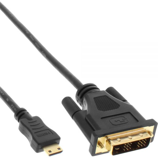 InLine Mini HDMI naar DVI kabel - 1 meter
