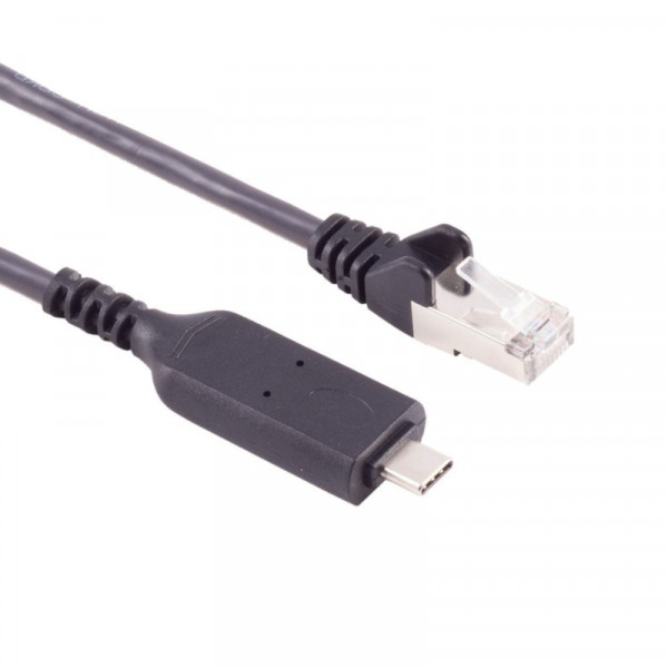 USB-C (m) naar RJ45 (m) Gigabit Ethernet Kabel - UTP - Basic - 1,5 meter - Zwart