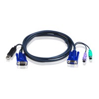 Aten - VGA (D-Sub) naar VGA (D-Sub) female - 6 m - Zwart