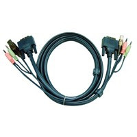 Aten 2L-7D03U DVI-D (Single-link)+USB+Audio KVM kabel 3m
