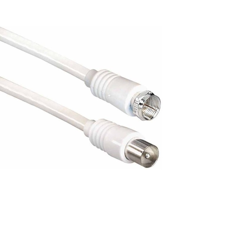 F-Connector - IEC male Coaxkabel 2,5m
