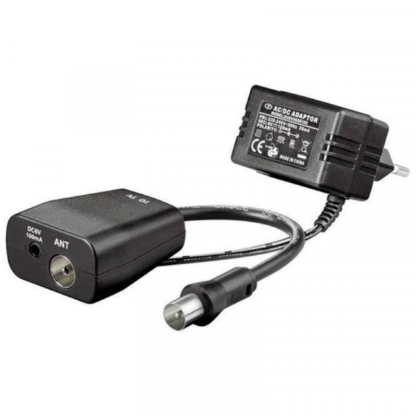 Voeding voor Actieve DVB-T Antenne - 5V - 0,2A - 2,75W - Zwart