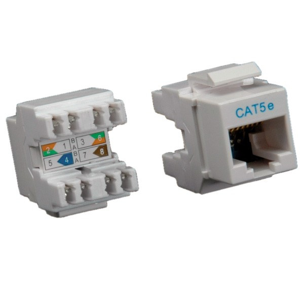 Roline RJ45 Keystone Cat5e Grijs