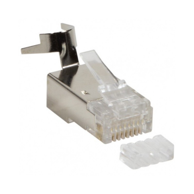 RJ45 Stekker - Cat6a en Cat7 - Per stuk - 8P8C - Afgeschermd - Transparant