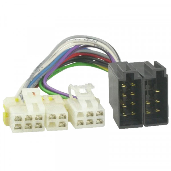 ISO naar Nissan Almera, Micra en Pathfinder kabel - 16-pins - Voor fabrieksradio - 0,15 meter