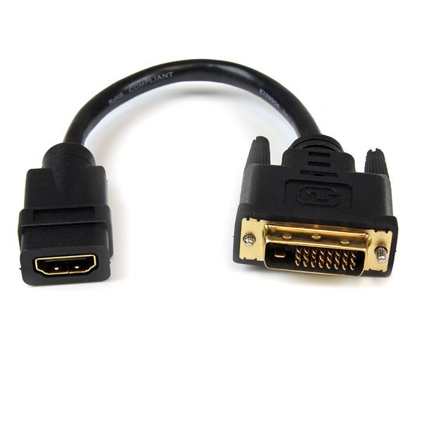 StarTech 20cm HDMI naar DVI-D Video Verloopkabel - M/F