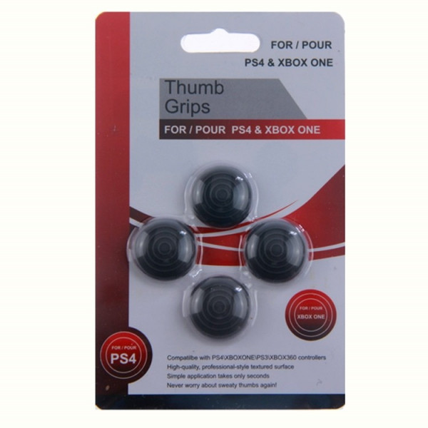 Thumb Grips voor Playstation 4 controller 4 stuks Zwart