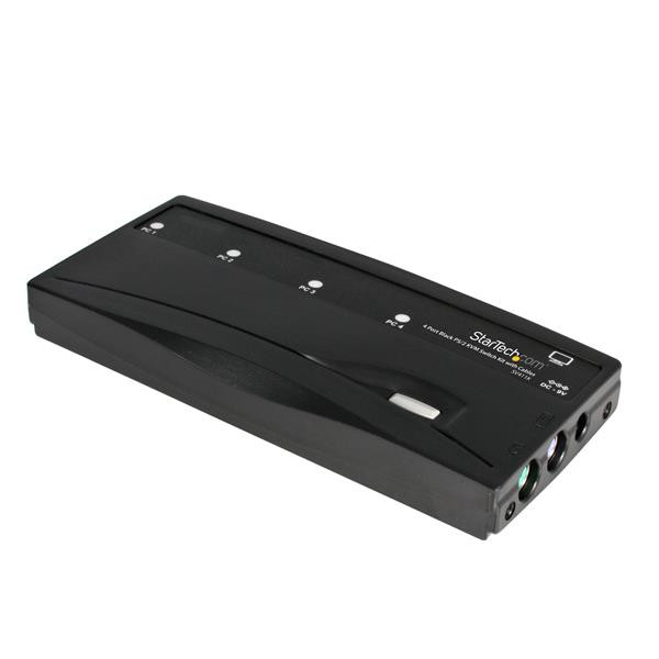 StarTech 4-Poort PS/2 KVM-switch Set met Kabels Zwart