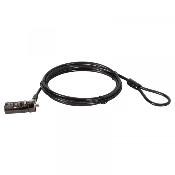 Nano laptopslot met cijfercode - zwart
