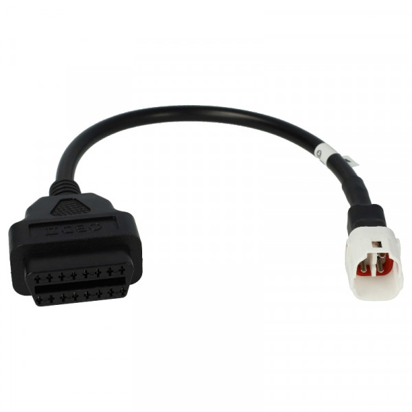 OBD2 Adapterkabel voor Suzuki en Yamaha motoren - 4 naar 16-pins - 0,2 meter - Zwart