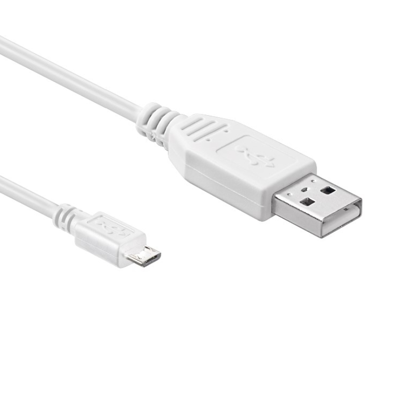 Wentronic 1.8m USB 2.0 A/Micro-B 1.8m USB A Micro-USB B Wit USB-kabel