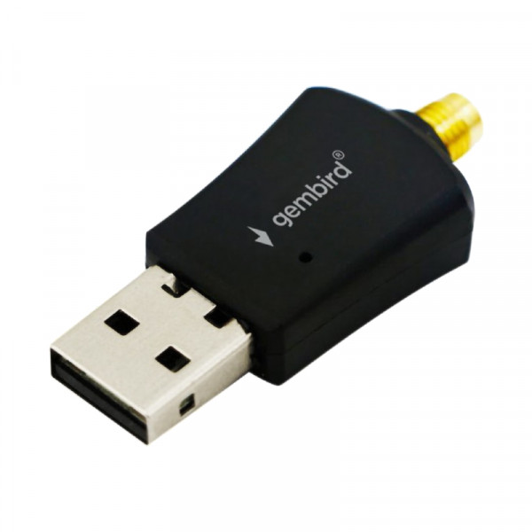 Gembird Wi-Fi USB Adapter - Met Antenne - 300 Mbp/s - 2,4Ghz - Zwart