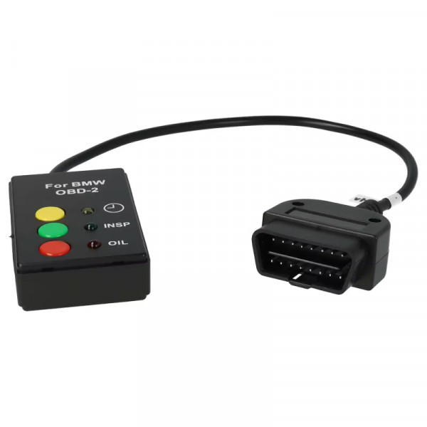 OBD2 Service Display Reset Tool voor BMW en Mini na 2001 - 0,3 meter - Zwart