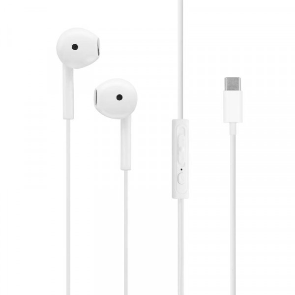 USB-C Oordopjes - Met microfoon - 1 meter - Wit