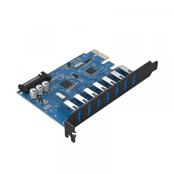 7 Poorts PCI Express Kaart (5Gbps) met 7x USB 3.1 Gen 1