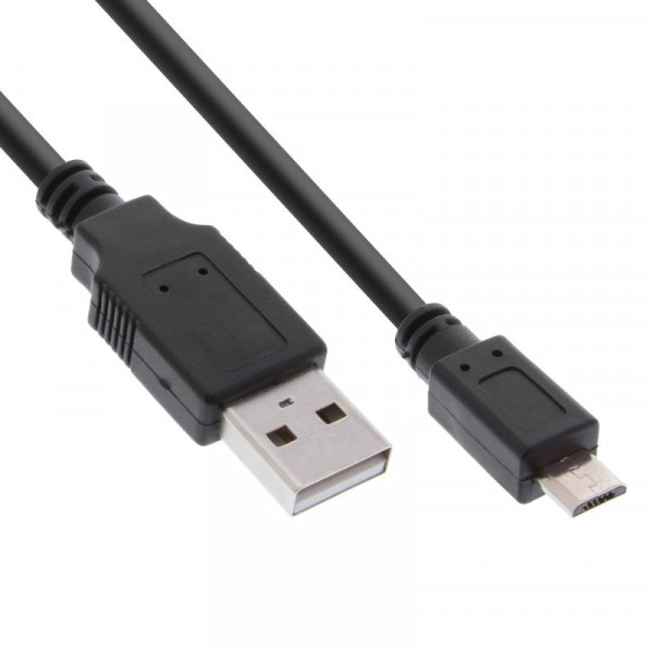 USB-A naar Micro USB-B Kabel - USB 2.0 - Fast Charge - 0,5 meter - Zwart