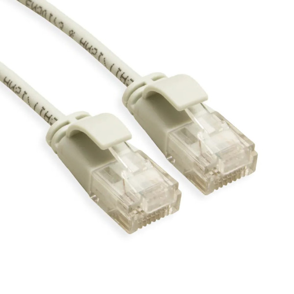 UTP CAT6A Slimline 10 Gigabit Netwerkkabel - CU - 5 meter - Grijs