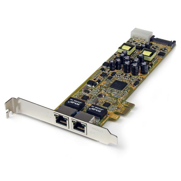 StarTech Dual Port PCI Express Gigabit Ethernet PCIe-netwerkkaart adapter - PoE/PSE