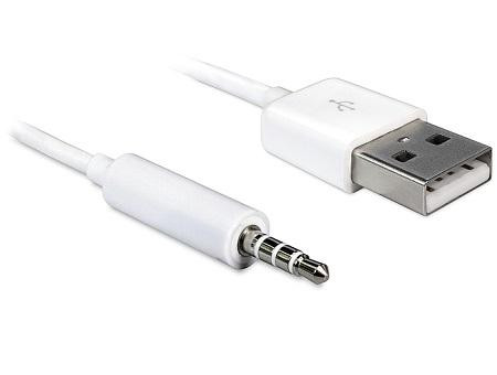 iPod shuffle 1&2 USB - Audio jack kabel 1 meter