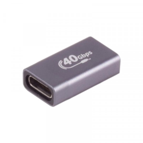 USB-C Koppelstuk - USB-C (v) naar USB-C (v) - USB4 - Pro - Grijs