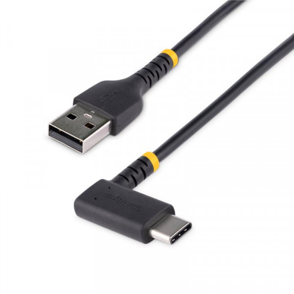 StarTech 2 meter USB A naar C Oplaadkabel - Haakse USB-C Kabel
