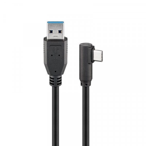 patrouille laag afdeling USB C naar USB A 3.0 haaks 1,5 Meter