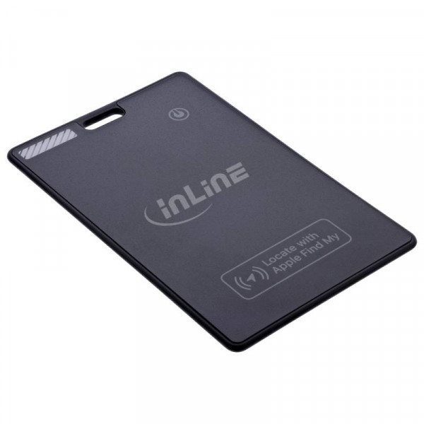 InLine Wallet Finder - Smart card voor portemonnee - Qi opladen - 100 mAh - Zwart