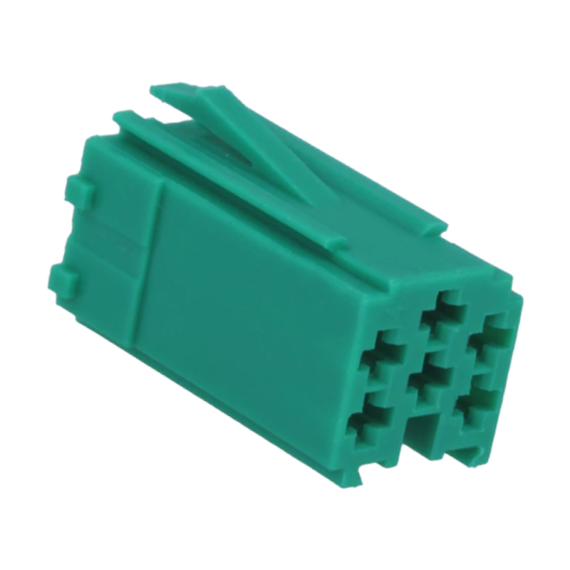 Mini ISO Connector Mannelijk - 6-pins - Groen