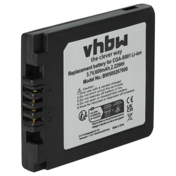 Accu voor Leica BP-DC2 - 3,6V - 500mAh - Zwart