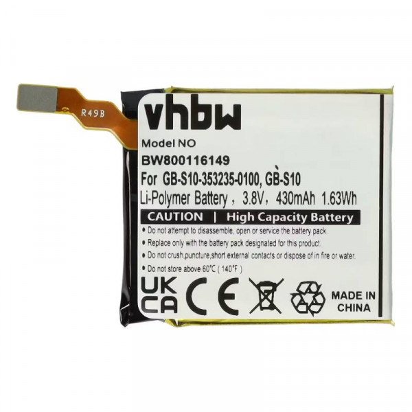 Accu voor Sony GB-S10, 1288-9079, 1588-0911 - 3,7V - 430 mAh - Wit