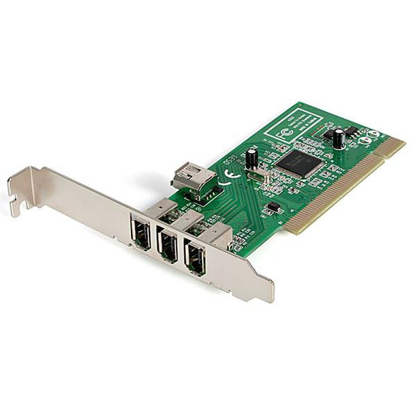 StarTech 4-poort PCI 1394a FireWire Adapter Kaart - 3 Extern 1 Intern