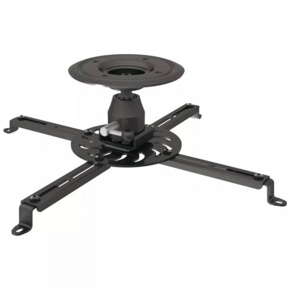 Beamer Plafondbeugel - Kantelbaar en draaibaar - Tot 25kg - Basic - Zwart