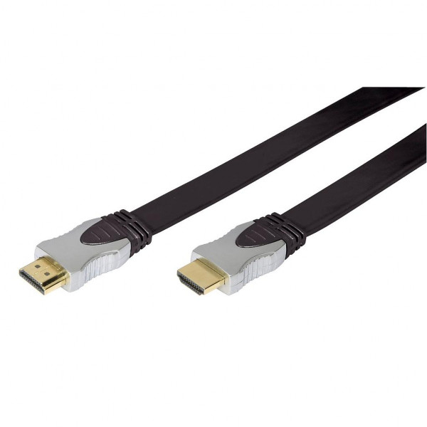 HDMI 1.3b Kabel - Full HD 60Hz - Plat - 1,5 meter - Zwart