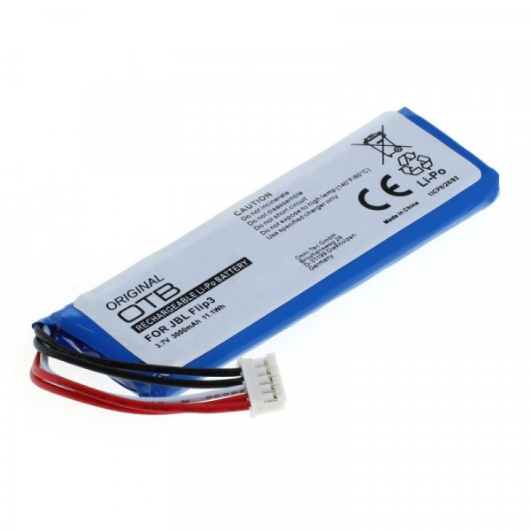 Accu voor JBL Flip 3 - 3,7V - 3000mAh - Zwart