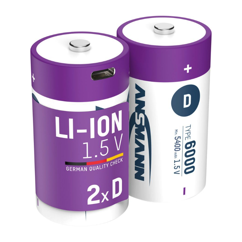 Ansmann Oplaadbare batterij Type D 6000mAh