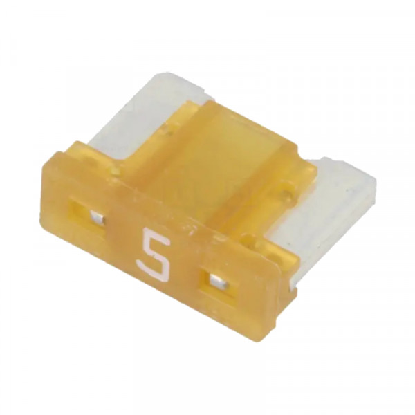 Mini Autozekering - 5 Ampere - Beige - Low profile - 10 stuks