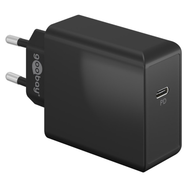 USB Oplader - 65W - USB-C - PD - Zwart
