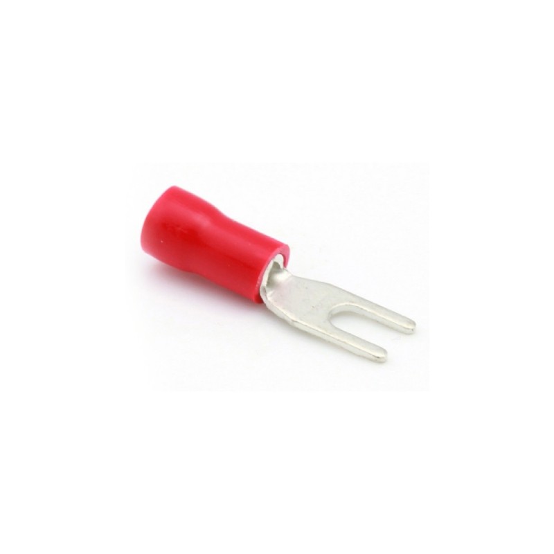 Kabelschoen vork Flensmaat 4,3mm Rood (100st)