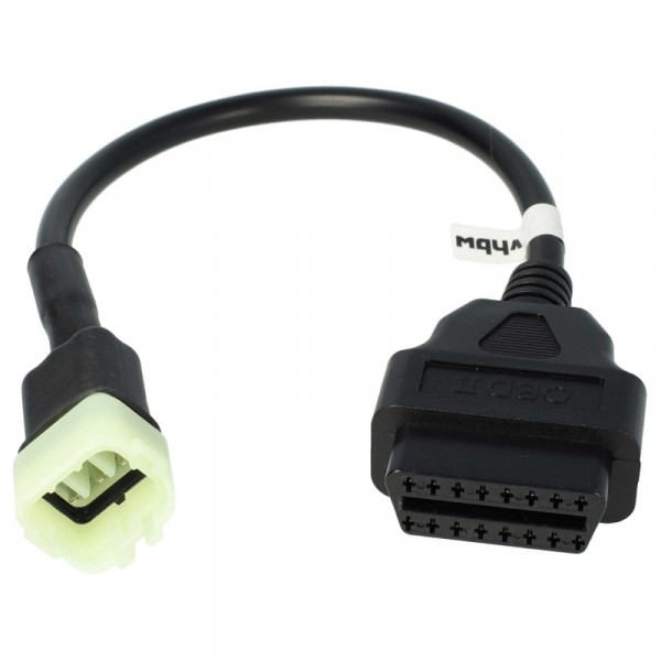 OBD2 Adapterkabel voor Svartpilen, Husqvarna en KTM motoren - 6 naar 16-pins - 0,3 meter - Zwart