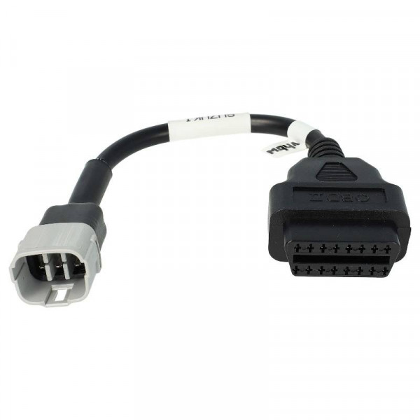 OBD2 Adapterkabel voor Suzuki motoren - 6 naar 16-pins - 0,1 meter - Zwart